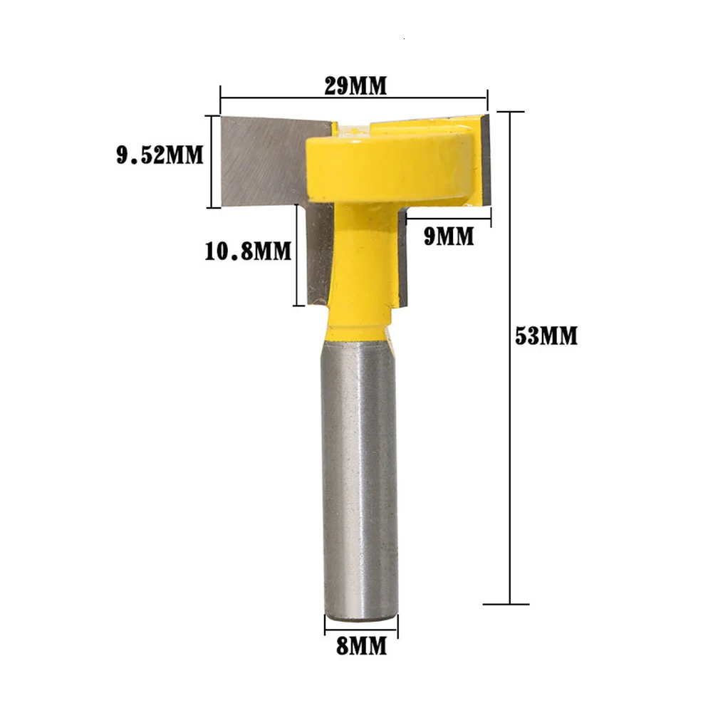 8 мм хвостовик соединение долбежный резак Т-образные долбежные Т-образные фрезерные станки для дерева