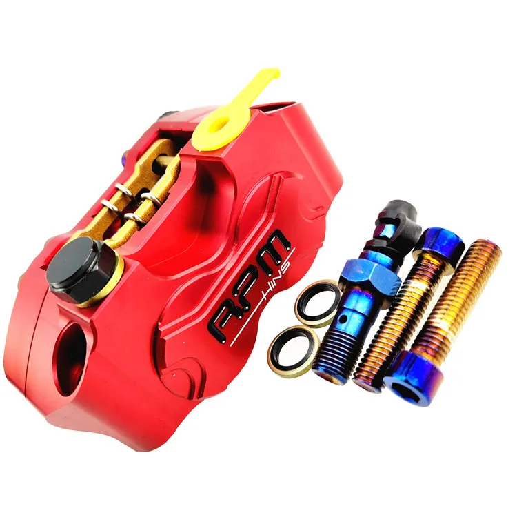 New Motorcycle Rpm Brake Caliper Brake Pump 82mm Mounting 4 Piston Radial For Yamaha Kawasaki Scooter Dirt Bike Modify
