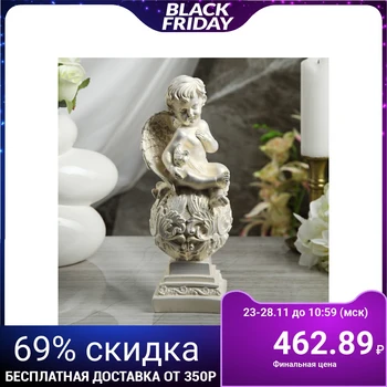 

Figurine "Angel on a carved ball", with a dove, mother-of-pearl, 29 cm