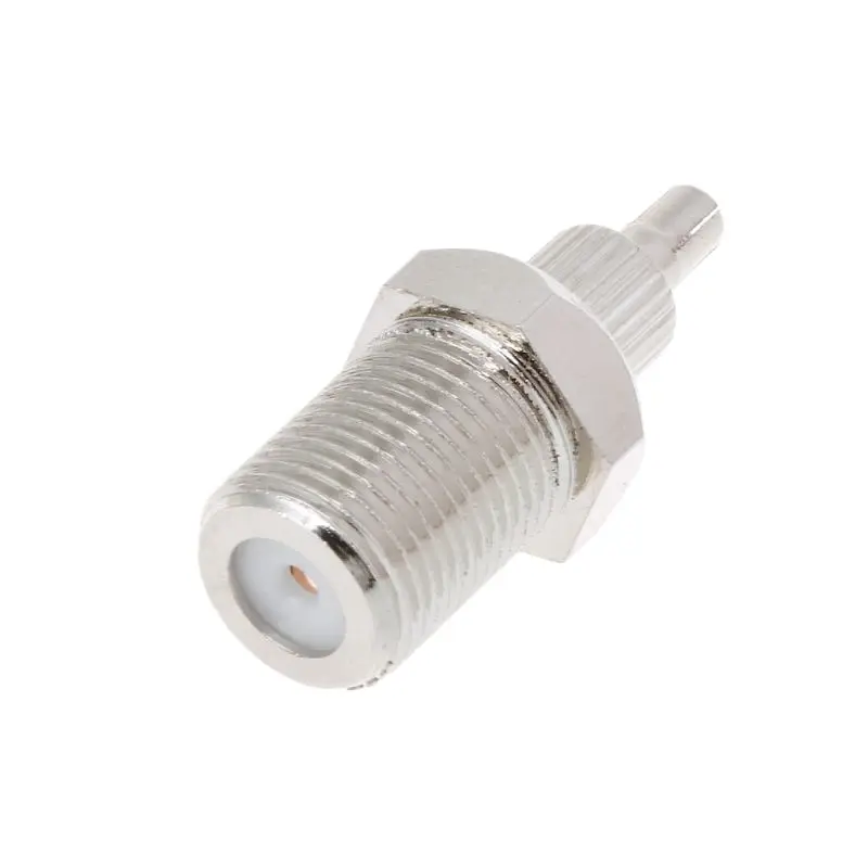 

Drop Shipping F Female To TS9 & CRC9 Male Plug Coaxial Adapter RF Connector Nickel Plated
