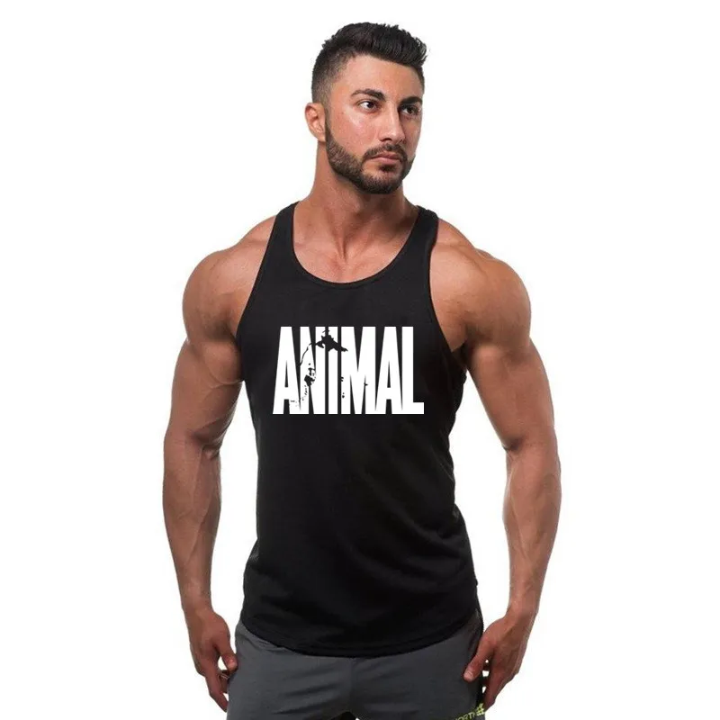 

Animal Universal Men's Bodybuilding Fitness Tank Top Bodybuilding Sleeveless Brand Casual Shirts men's hot selling gyms vest
