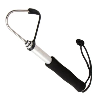 

Latest Telescopic Fishing Spear Hook Tackle Fish Landing Gaff with String 1pc telescopic hook fish 60cm Fishing Tools Sports
