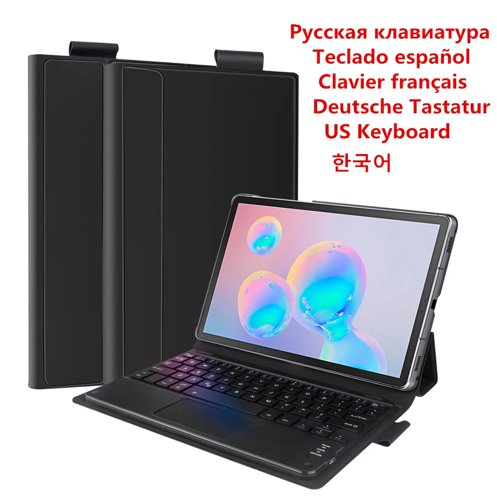 США Корейская русская испанская немецкая Французская клавиатура для Samsung Galaxy Tab S6