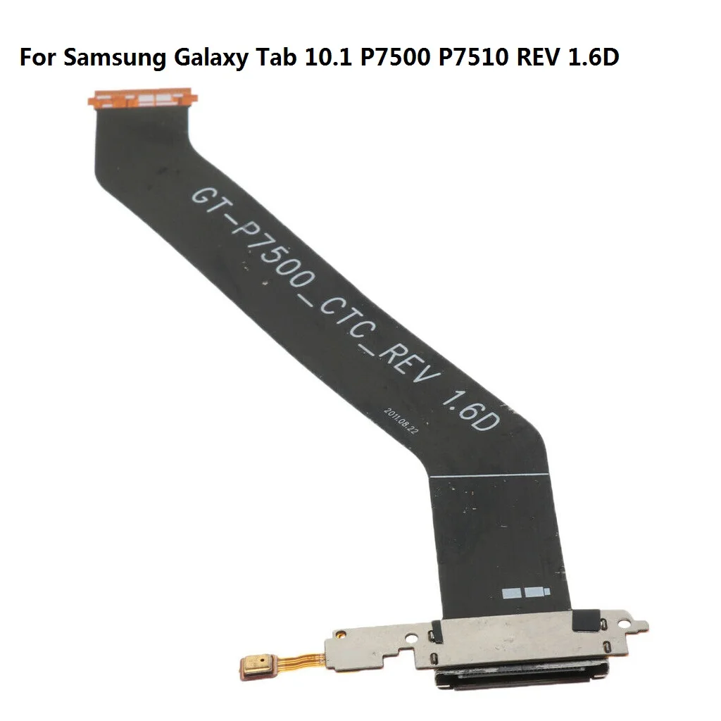 P7500 P7510 10 шт./лот samsung Galaxy Tab P5100 P5200 P7100 P7300 P7500 P900 P550 T550 P600 T520 T530 T800 N8000 зарядки Порты и разъёмы гибкий кабель - Цвет: P7500 P7510