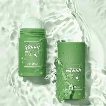 

Oil Control Green Tea Anti-Acne Eggplant Mask Solid Mud and Moisturizing Blackhead Fine Pores Mask Care Skin A7X6