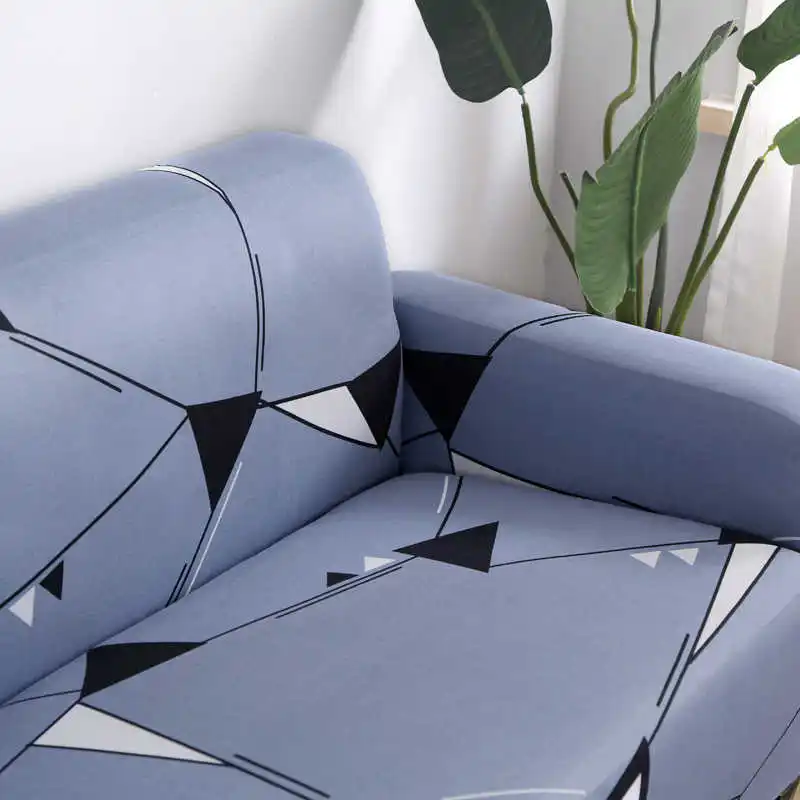 Чехол для дивана с геометрическим принтом Эластичный чехол плотно все включено Обёрточная бумага эластичный для дивана крышка один/два три/Четырехместный