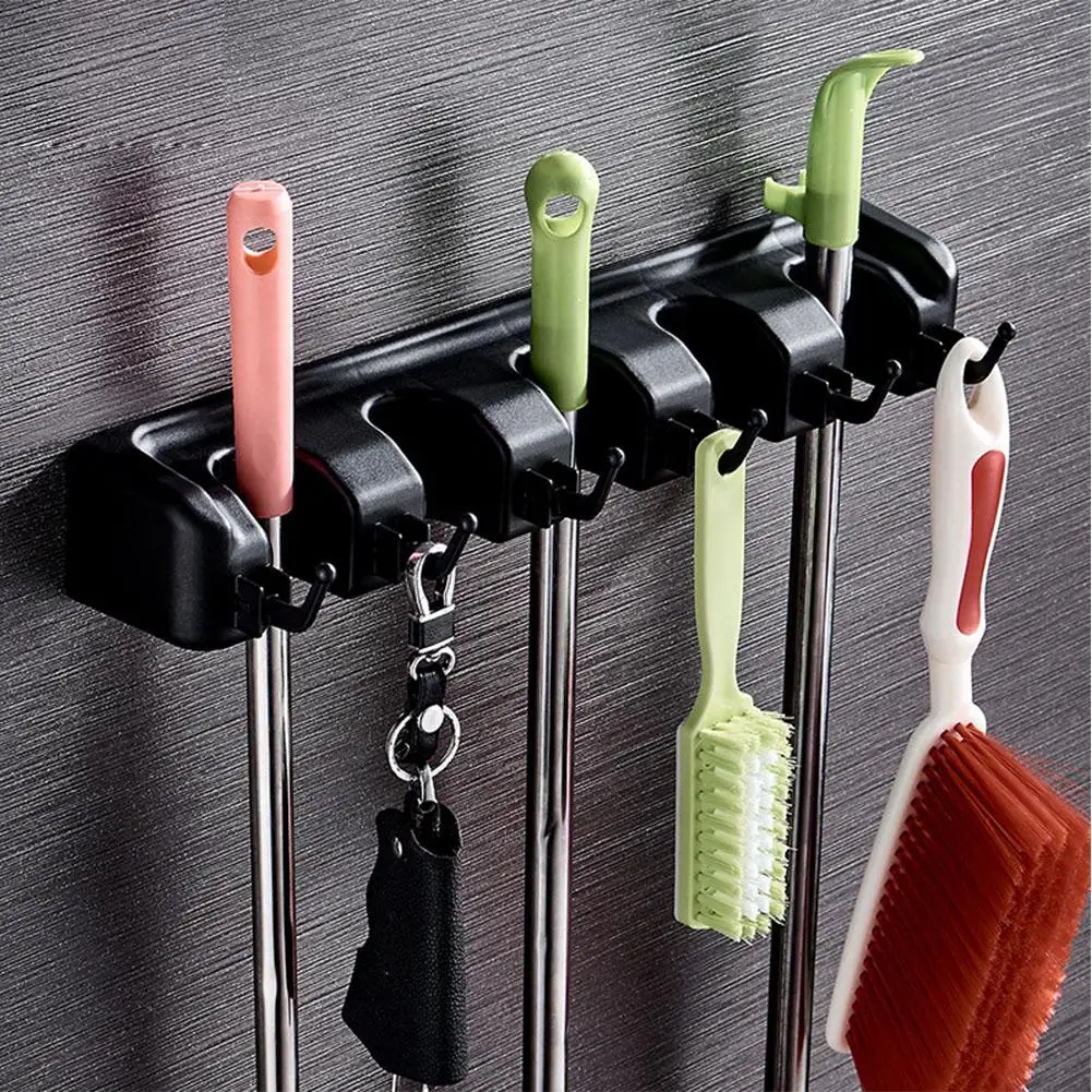 

TPFOCUS Hook Multifunction Wall Hanging Drain Storage Rack Hanging Hook Mop drilling installation fastening the mop 2019