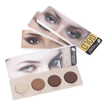 

Waterproof Long Lasting Fine Powder Smoky Eyeshadow Pigment Palette Non-Blooming 4 Colors Nude Matte Eye Makeup Cosmetic TSLM1
