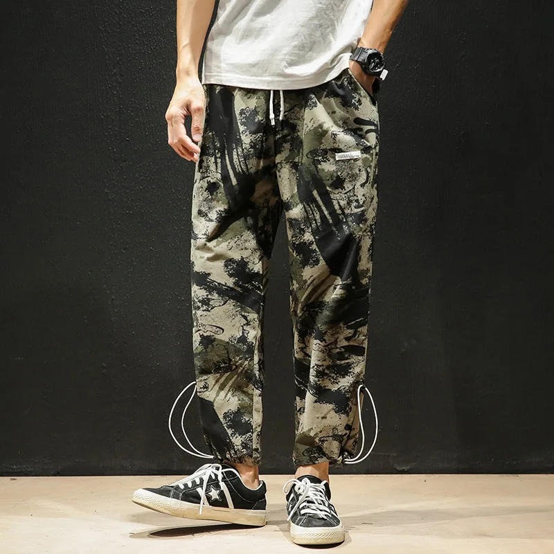 

Large Size 2019 Autumn New Department Macheda Large Size Men's Origional Camouflage Micro Elastic Beam Leg Capri Casual Pants