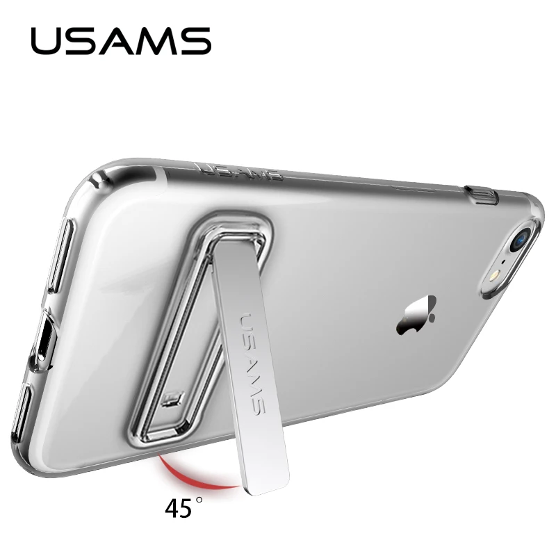 

USAMS Case for iphone 7 plus case with adjustable holder back case for iPhone 7 cover with holder case