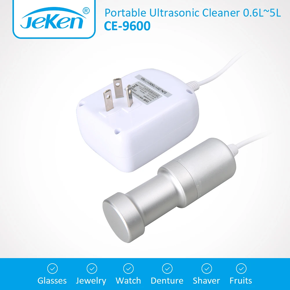 Ceny Wysokiej jakości Jeken Ultra sonic Cleaner Travel przenośny mini pralka CE 9600 ultradźwiękowy czyszczenie urządzenia wibracyjnego