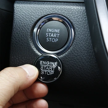 

Start Stop Engine Cover Button Stickers Keyless System Ignition Switch Cover For Toyota Camry Corolla RAV4 Vios Reiz CHR Yaris
