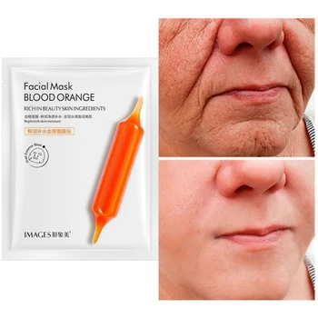 

Blood Orange Moisturizing Mask Hydrating Shrinking Pores Firming Skin Anti-aging Mask 10PCS