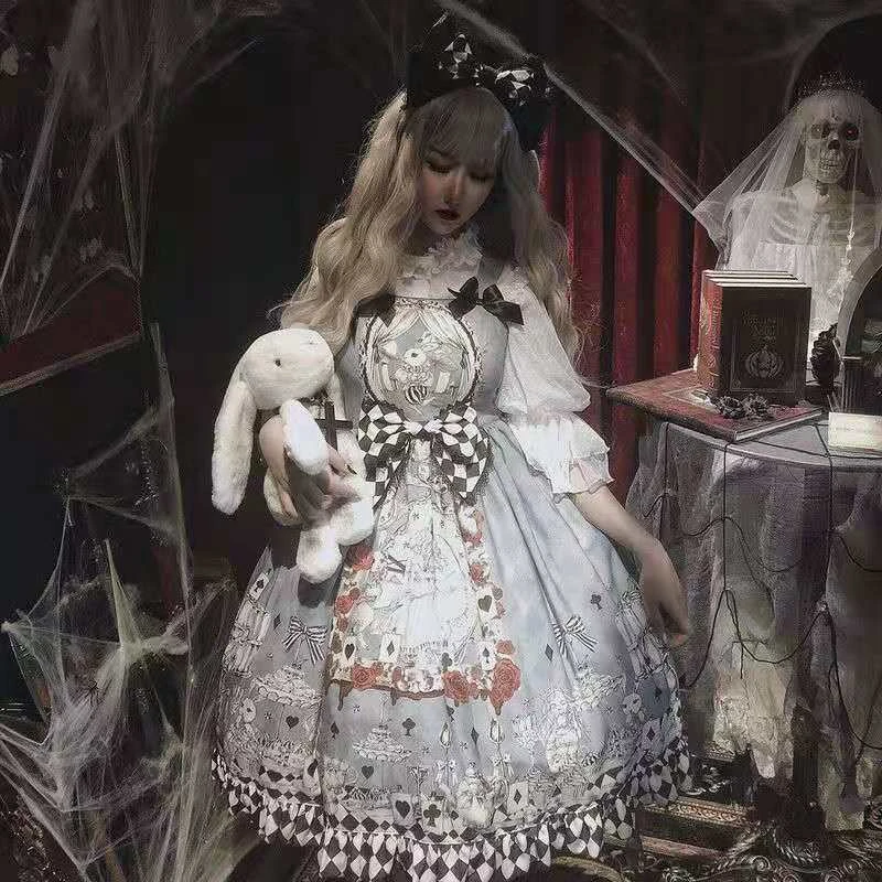 Vestido de princesa Lolita para mujer, disfraz de Lolita estilo gótico de  Alicia en el país de las Maravillas, Cosplay de sirvienta de Anime para  niña|Vestidos de Lolita| - AliExpress
