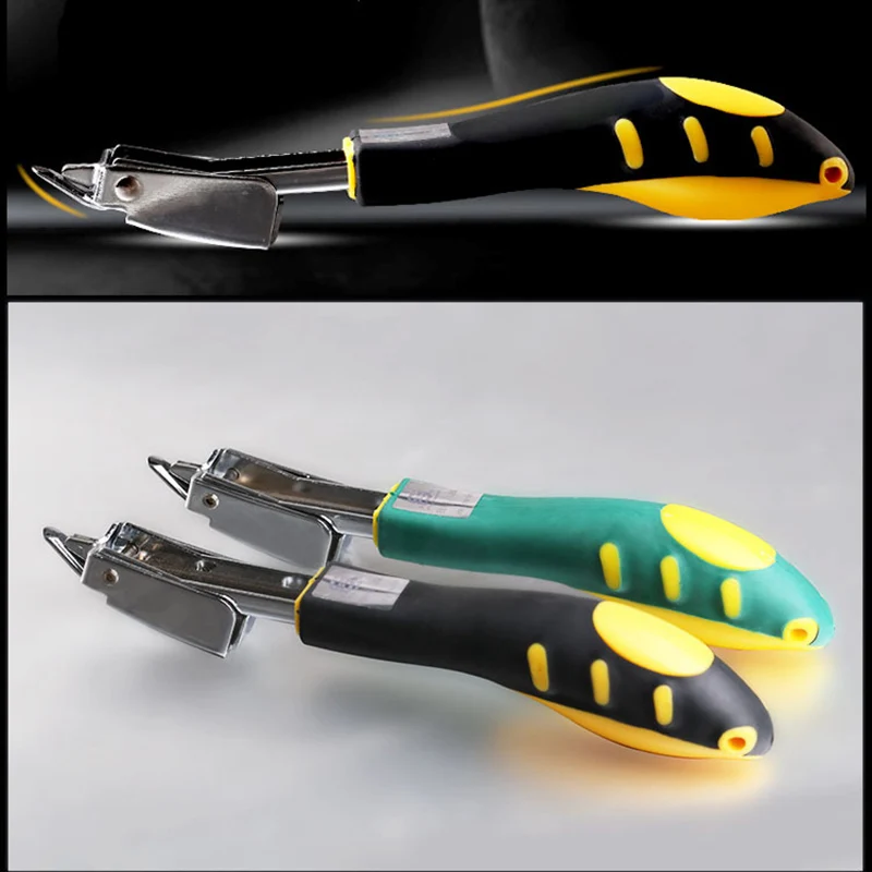 

1 Pcs Upholstery Staple Remover with Tack Puller Tool Ergonomic Handle Upholstery Staple Remover-30