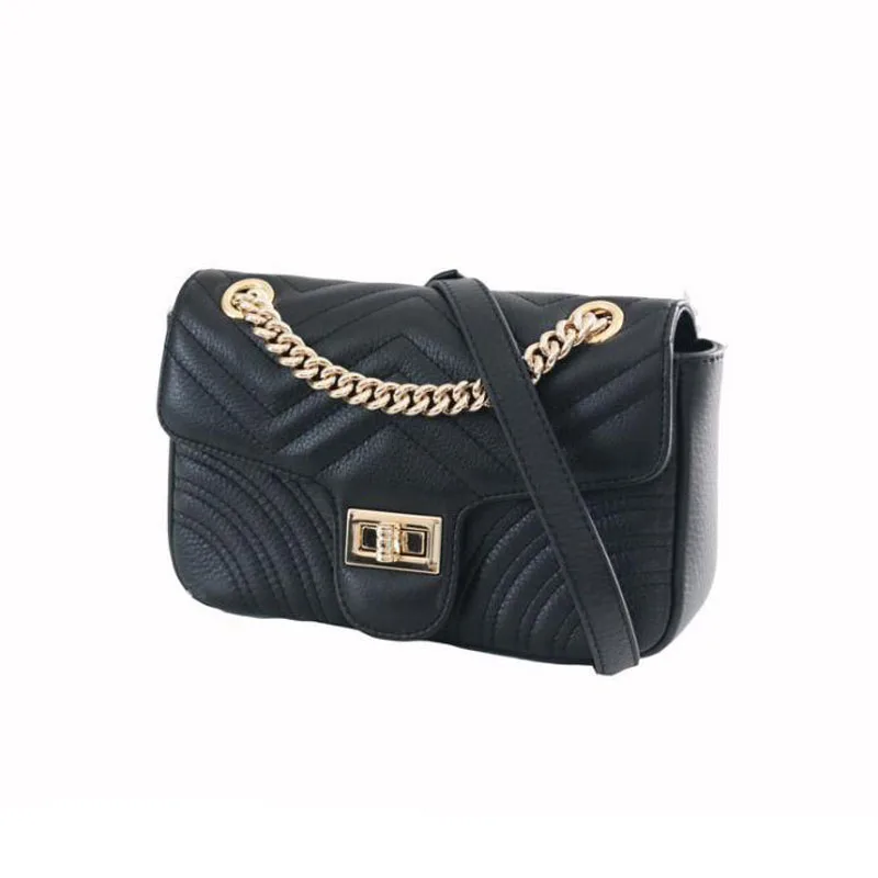 

Women Bag Real Leather Quilted Luxury Quality Female Shoulder Bag Flap Chain Crossbody Messenger Sac