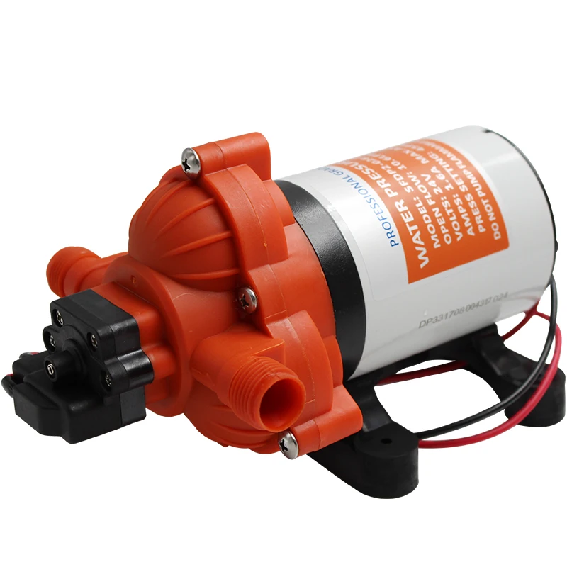 Electric Water Pump DC 12V 24V  self-priming High Pressure Micro Diaphragm Water Pump Automatic Switch 10.6L/min MAX 45PSI