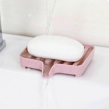 

Soap Dish Storage Holder Rack Soapbox Plate Tray Degradable Home Bathroom Kitchen Soap Holder Decoration