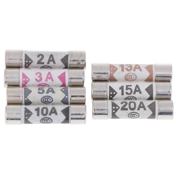 

10 pcs/lot British Fuses BS136 2 Filling Sand Riot Ceramic Fuse 6x25mm 1A To 20A 240V Wholesale