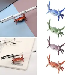 Porte stylo en forme de crabe, nouveau, créatif et mignon, support d'haltérophilie, support de rangement, papeterie cadeau, 4 couleurs en option 