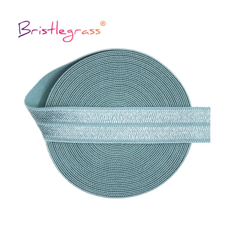 BRISTLEGRASS 50 100 Yard by Roll 5/8" 15 mm neonglänzende, umklappbare Gummibänder FOE Spandex-Gurtband, Haargummi, Stirnband, Nähbesatz – Detail 5