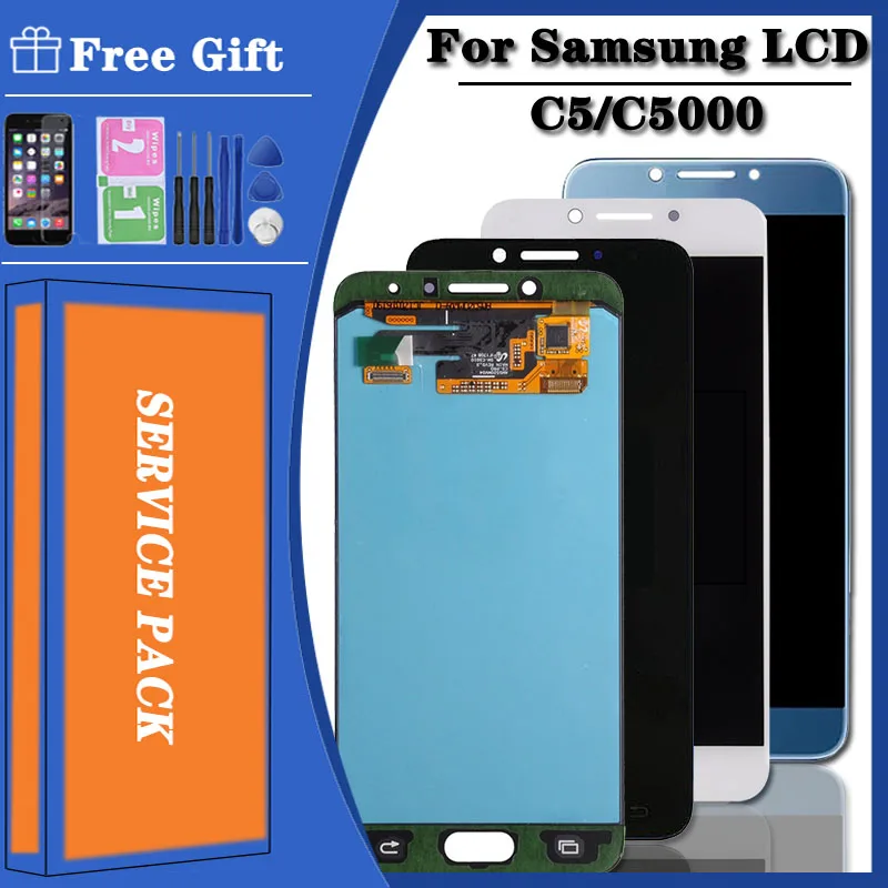 Оригинальный 5 2 ''для Samsung C5 C5000 SM-C5000 ЖК-дисплей экран Замена для Galaxy дисплей