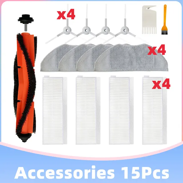 Replacement Main Side Brush Cover Hepa Filter Mop for Xiaomi Mijia Mi Robot Vacuum-Mop Essential G1 MJSTG1 Cleaner Skv4136gl Set P