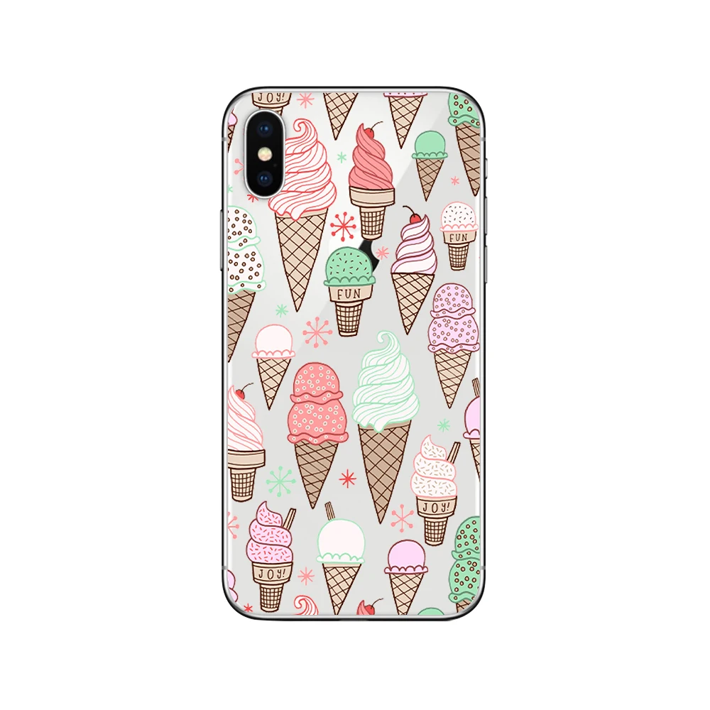 Ciciber чехол с мороженым пиццей для Iphone 7 8 6 6S Plus 5S SE 11 Pro Max мягкий телефона из ТПУ X XR XS