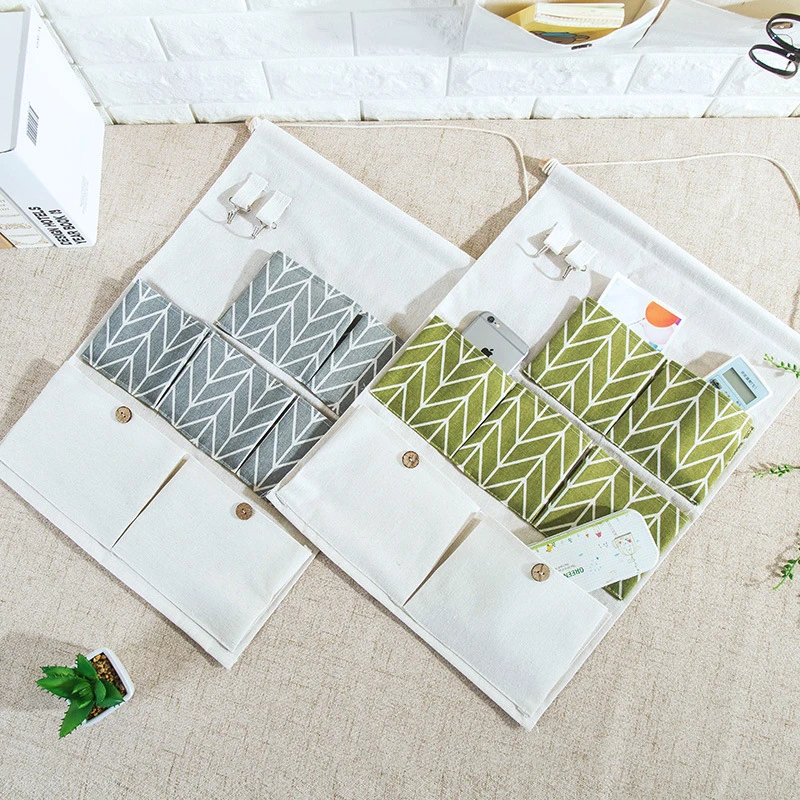 Настенные сумки для хранения Snailhouse хлопковый органайзер дверей