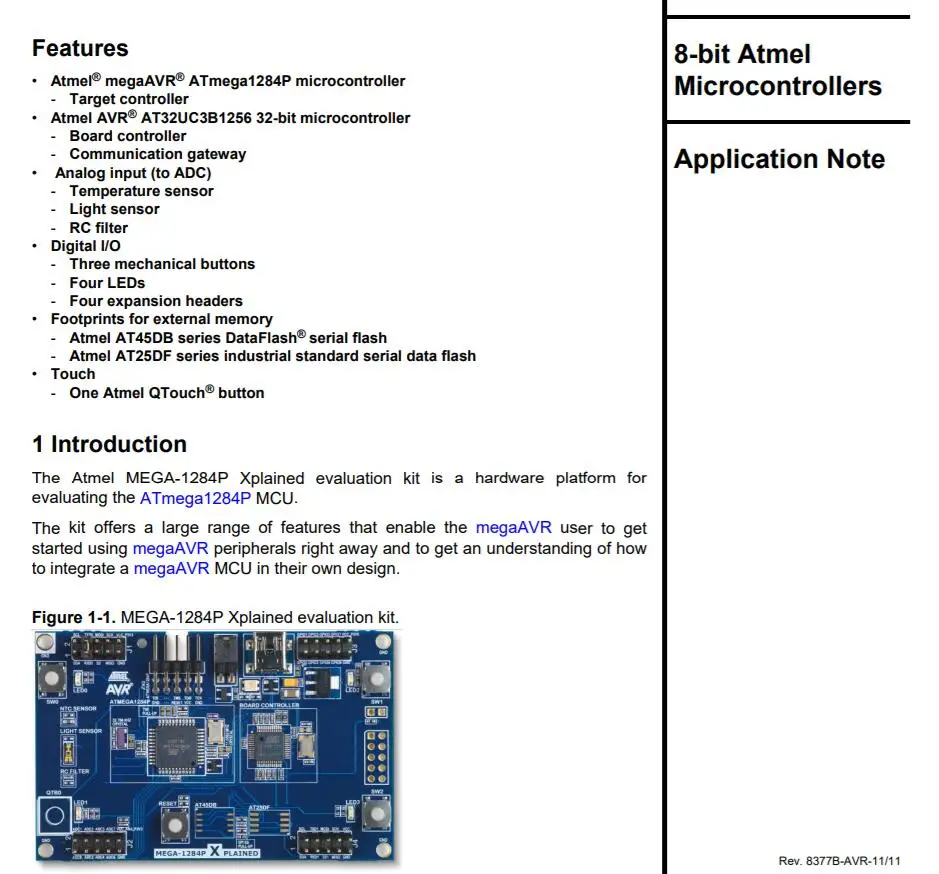 ATMEGA1284P-XPLD INFO
