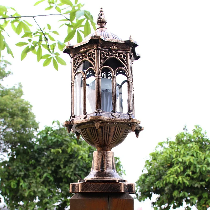 Садовый открытый настенный светильник крыльцо лампа столб фонарь столб лампа дорожка освещение балкон прохода огни