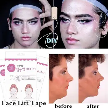 

80pcs Lift Face Sticker Instant Waterproof V Shape Breathable Makeup Adhesive Tape Invisible Lifting Tighten Chin 2020 Slim