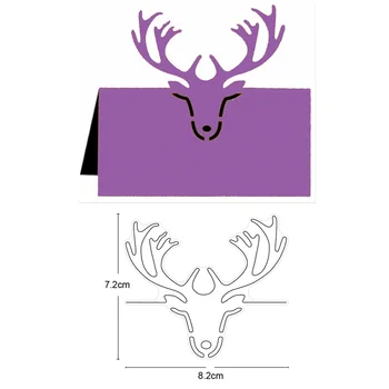 

2020 Christmas Deer Head Frame Metal Cutting Dies for DIY Scrapbooking dies Paper Card Decorative Crafts dies Embossing Die Cuts