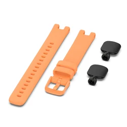 Silicone Wrist Strap Replacement for Garmin Lily Women's Fitness Sport Smart Watch (Orange)