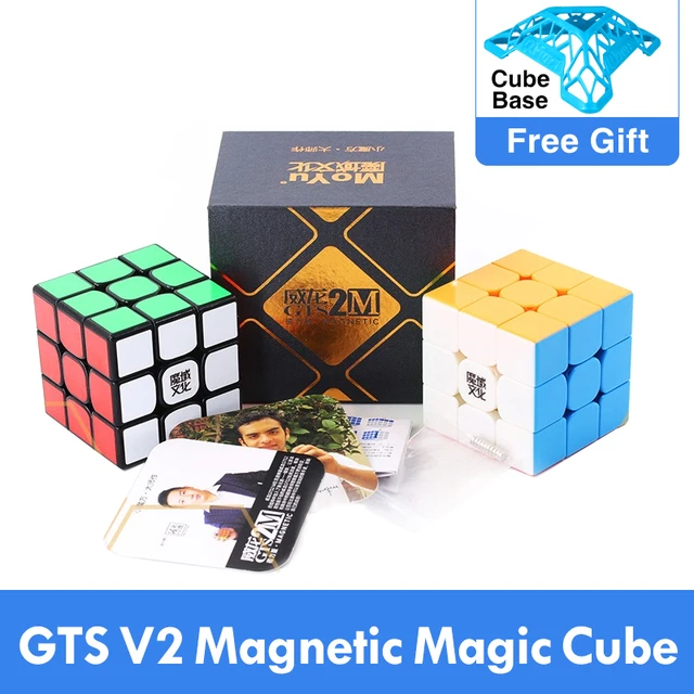 Best MoYu Weilong GTS V2 M Magnetic 3x3x3 GTS2M Magic Cube Professional WCA GTS2 M 3x3 Cubing Speed magico cubo Educational Toy 1