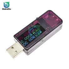 LCD Digital Current Voltage Power Capacitor Tester USB Charger Tester Meter Voltmeter Thermometer Ammeter Measuring Tool auto range ammeter digital clamp meter lcd backlight current voltage tester handheld voltmeter ohmmeter voltage meter