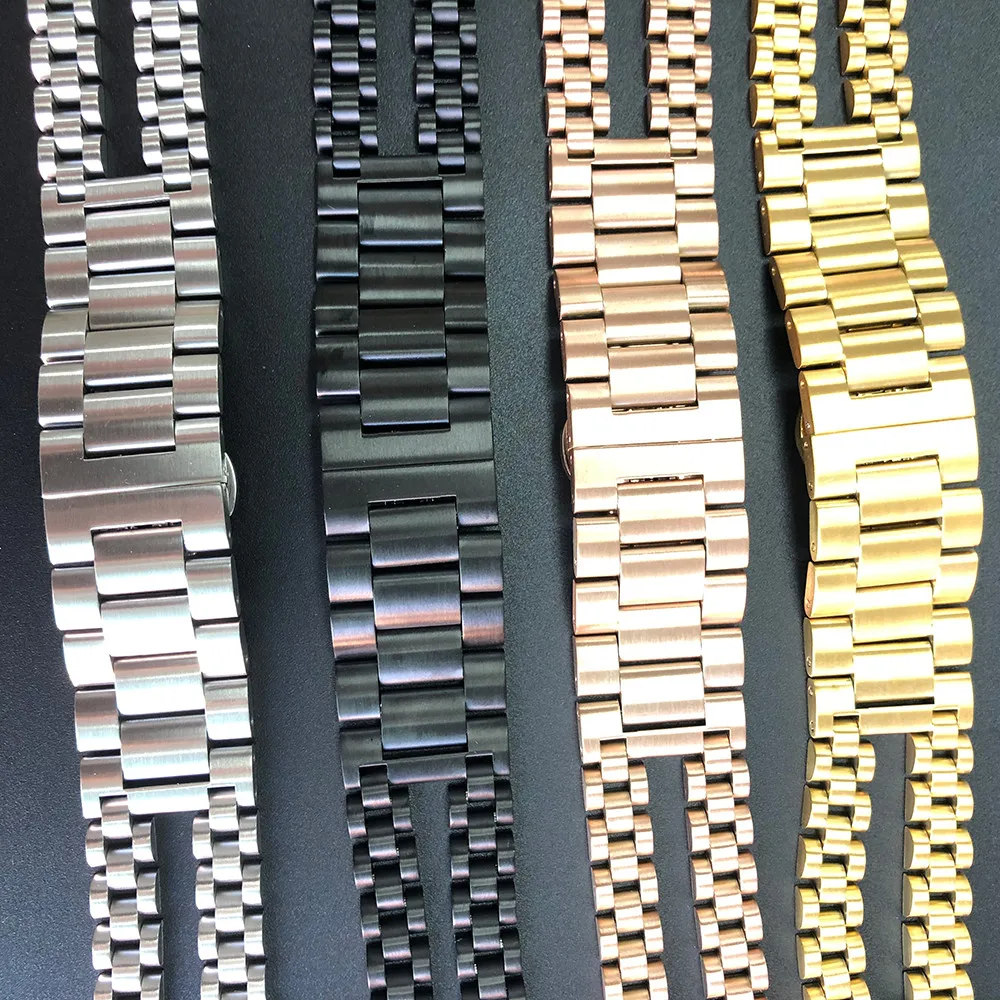 Ремешок из нержавеющей стали с двойной цепочкой для Apple Watch Band Series 6/SE/5/4/3/2 + чехол
