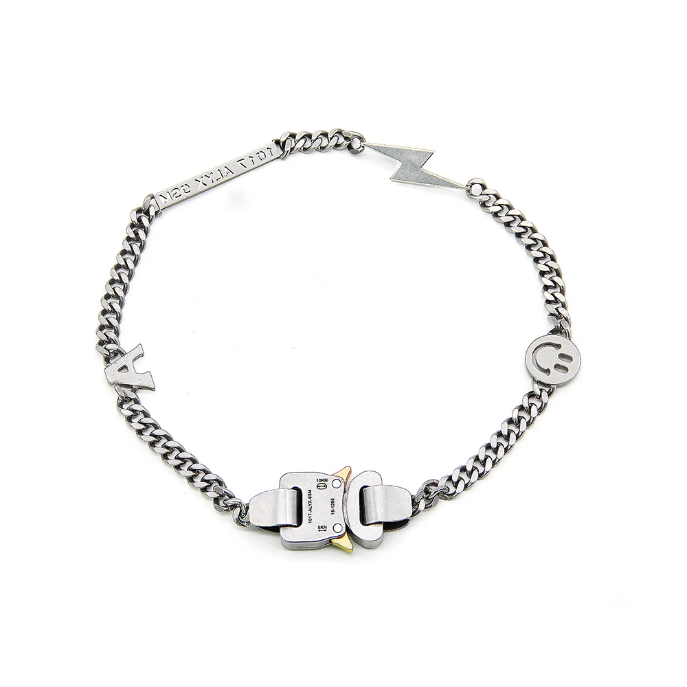 Comprar 1017 collar de cadena de Alix 9sm Lightning Alix Hero Hip Hop Alix Street accesorios collar de perlas sonriente