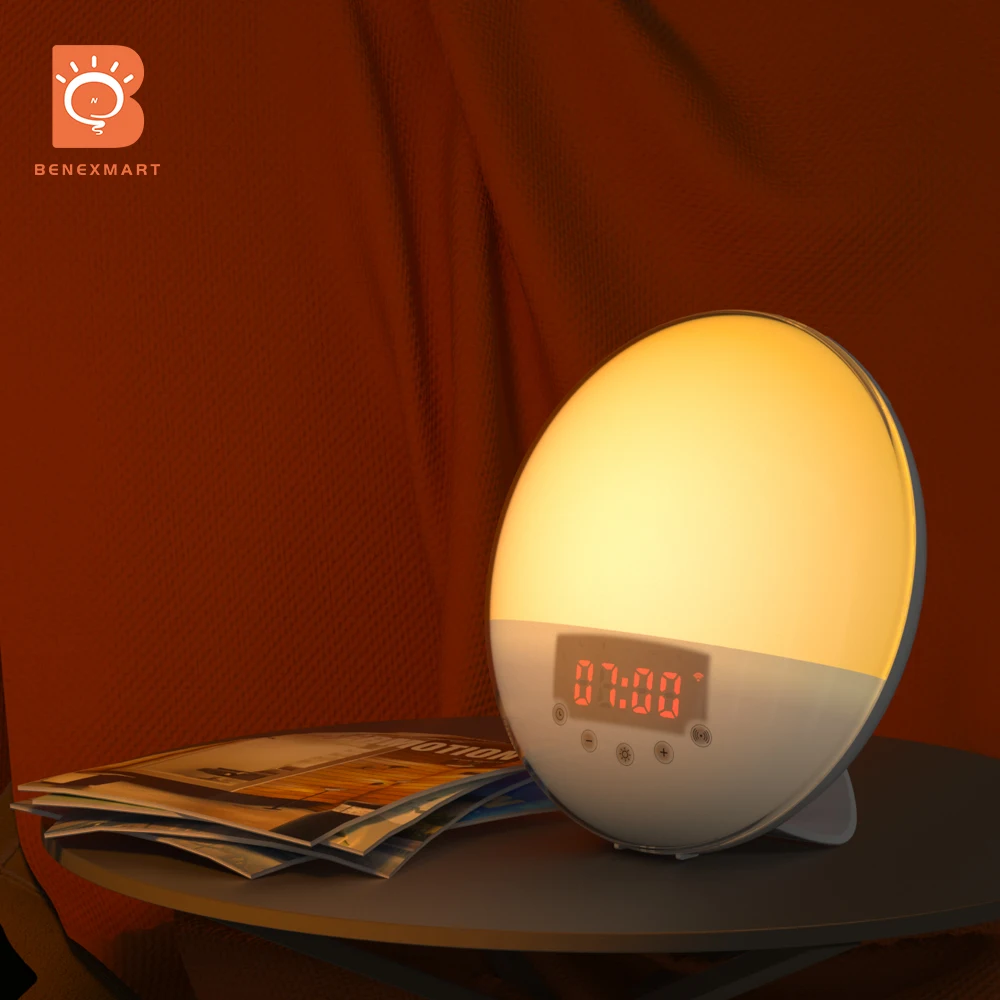 Wakeup Light Alarm Clock Led Bulbs Tubes Wifi Smart Wakeup