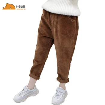 

Autumn Winter Boys Pants Thick Kids Boy Trousers Casual Warm Elastic Pants Girl Bottom Children Clothing 3-12Y
