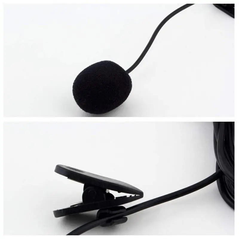 Mini Portable 3.5mm Clip-on Microphone Lavalier Clip Microphone Lecture Teaching Conference Wired Mic For PC Laptop Dropshipping mics