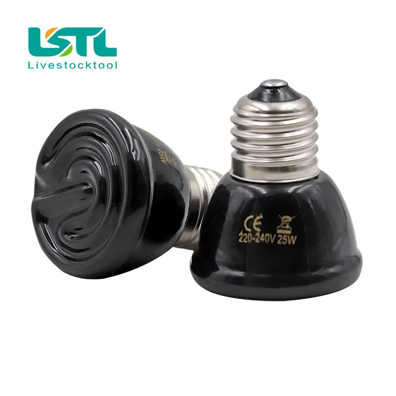 E27 Heat Lamp Pet Reptile Far Infrared Ceramic Heating Lamp 220V Mini Heat Emitter Light Bulb 25W 50W 75W 100W 150W 200W reptile heating lamp reptile light bulb reptile lamp bulb