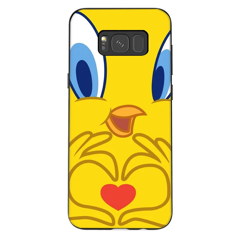 Мобильный чехол для телефона из термополиуретана для samsung Galaxy A50 A70 A10 A30 A40 A3 A5 A6 A7 A8 A9 J6 Защитная крышка с принтом птичка Твити Piolin