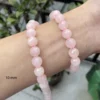 Wholesale Natural 8mm Rose Pink Quartz Crystal Faceted Round Stone Loose Beads For Jewelry Making DIY Necklace Strand 15'' 4