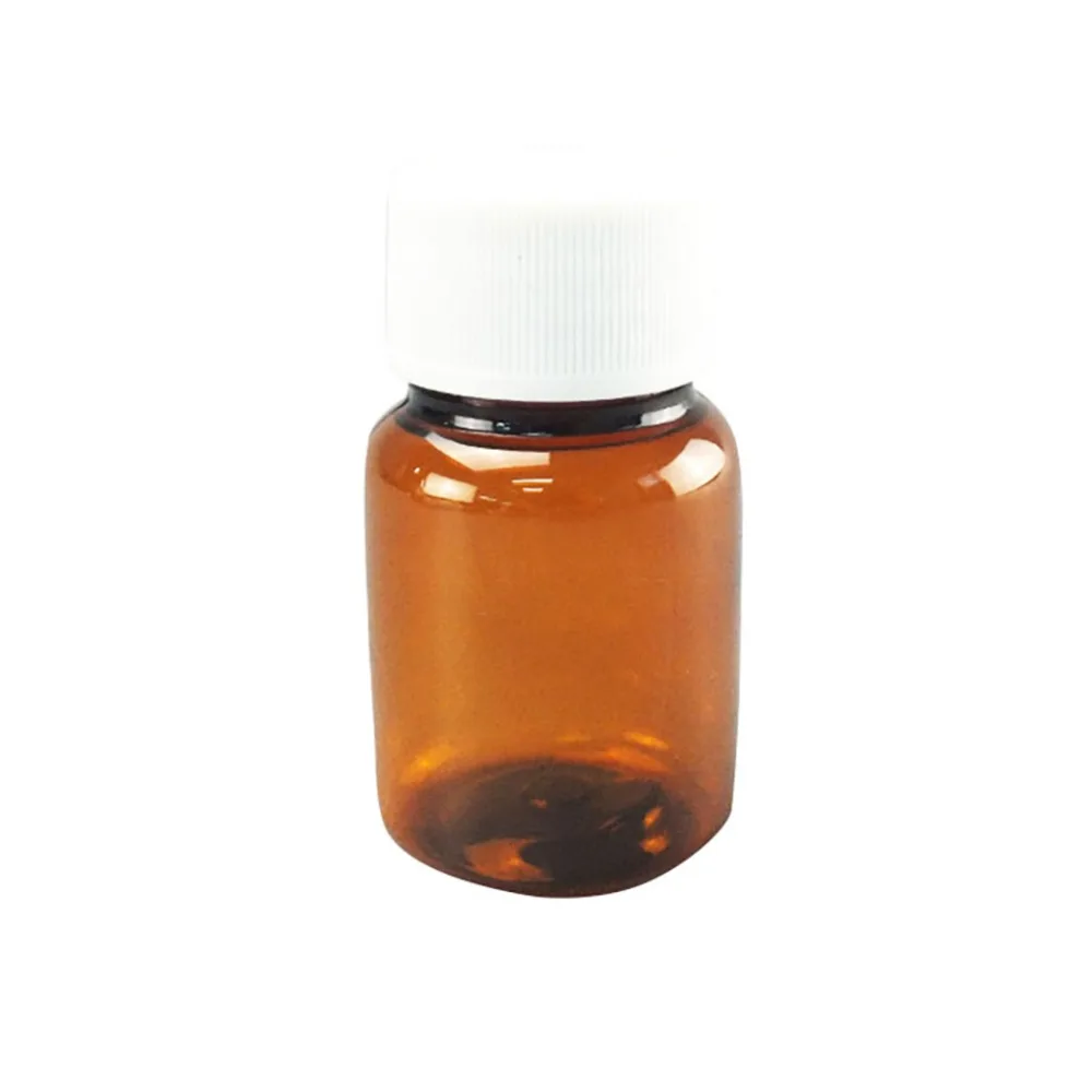 Laboratory Solid Reagent Bottle Portable PET Chemical Reagent Bottles Experiment Supplies Vial 15ml-80ml