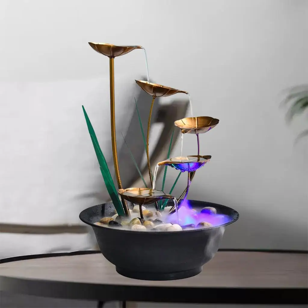 Minimalist Water Fountains Indoor Waterfall Fountain Tabletop Water