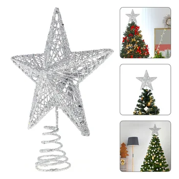 

1Pc Exquisite Iron Art Christmas Tree Ornament Tree Top Star
