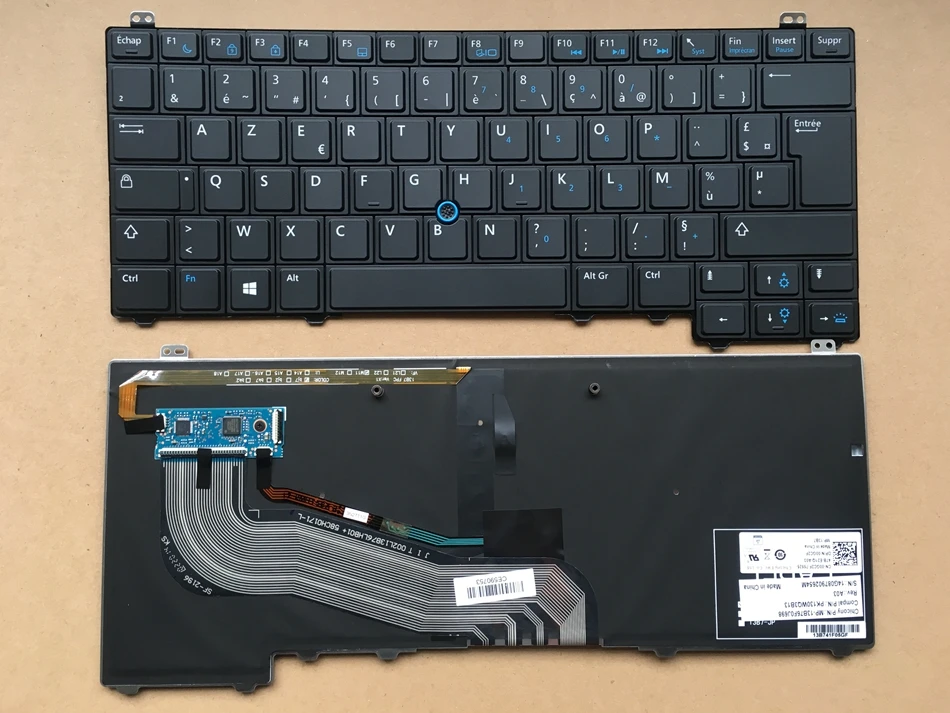 Французская клавиатура для ноутбука с подсветкой для Dell Latitude E5440 FR Azerty Layout
