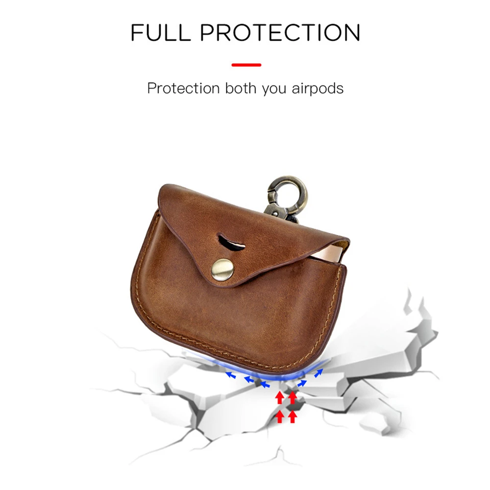 Shock Resistant Leather Storage Case Earphone Cover for Sony WF 1000XM3 Bluetooth Headphone Protective Case