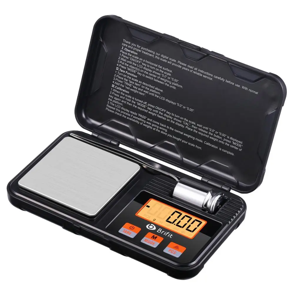 Portable Mini Digital Scale Jewelry Pocket Balance Weight Gram LCD 200gx0.01g UP 